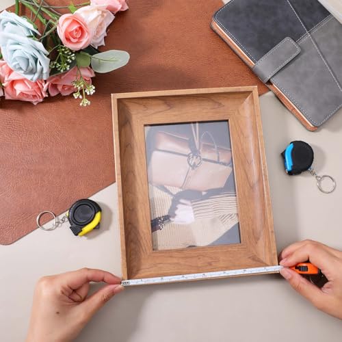 3Ft Mini Tape Measure 3 Pcs Small Measuring Tape Retractable Pocket Measurement Tapes Metric/Inch Keychain Tapes Measure Easy Read