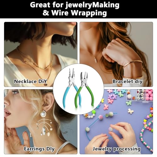 2 Pieces 6 in 1 Jewelry Pliers Jewelry Making Tool, Looper Pliers - style: 2pcs - 6 In 1 Wire Looping Pliers