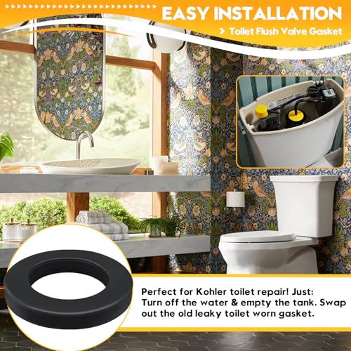 4 in. Toilet Flush Valve Gasket Fits for Kohler Toilet Tank Components