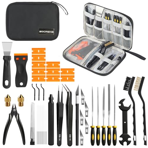46 Pcs 3D Printer Tools Set with Storage Bag, 3D Printing Tool Kit