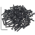 105 Pieces M3 x 20mm Socket Head Cap Screws, Thread Pitch 0.5mm, Sutemribor M3 Black Screws, 12.9 Grade Alloy Steel, Black Oxide Finish, Fully Threaded - size: M3 x 20mm, style: Socket Head