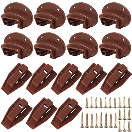 8 Set Drawer Guide Kit, Enhanced Commercial Slide Style Drawers for Kenlin Rite-Trak II 168, Vaughan Bassett, Legacy, Replacement Dresser Drawer Slides Repair Kit with Roller (Drawer Slides 8 Pack) - style: Drawer Slides 8 Pack