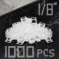 Storystore 1000pcs Tile Leveling System Clips 1/8 Inch Tile Spacers - size: 1/8 Inch 1000 Spacers