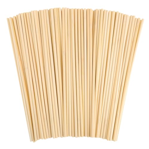 150 Dowel Rods, 1/4 X 12 Inch Wooden Craft Sticks - size: 1/4 x 12 Inch(150 PCS)