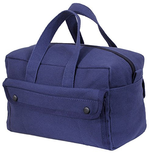 Rothco GI Style Mechanics Tool Bag, Heavy-Duty Canvas Tool Storage - color: Navy Blue
