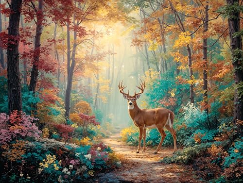 Adult Jigsaw Puzzle 1000 Piece Deer Dreams - color: Deer Dreams