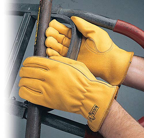 Galeton 25001PR-M, Rough Rider Premium Leather Driver Gloves With Elastic Back, Medium, Gold (Pack of 1) - size: Medium (Pack of 1)