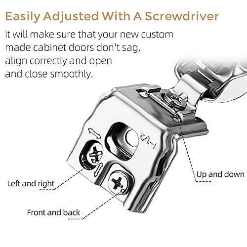 Soft Close Hinges for Kitchen Cabinet Hinges, 1-1/2 Inch Overlay, 50 Pack - size: 1-1/2 inch Overlay