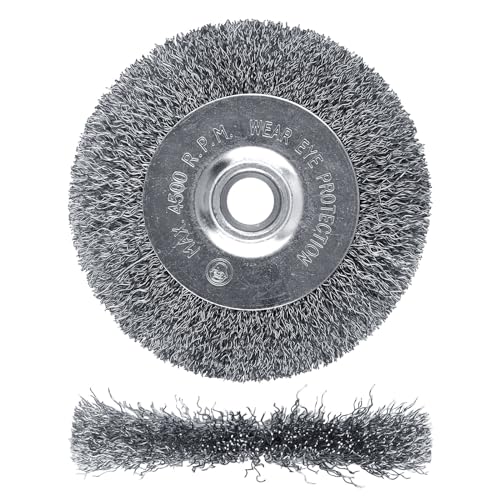 4" Brass Wire Wheel, Brush Wheel for Bench Grinder, 1/2"-5/8" Arbor - style: 4" 1Pcs