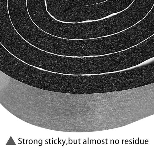 2 Rolls 1 Inch W 3/8 Inch T Weather Stripping Air Conditioner Open Cell Foam Seal Tape, Window Insulation High Resilience Seal Strip for Doors Window,Total 16FT - size: 1IN*3/8IN*16FT