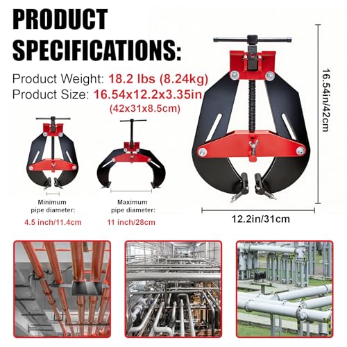 4-11" Heavy Duty Pipe Alignment Clamp Tool