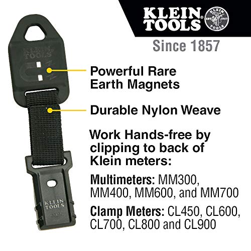 Klein Tools 69417 Rare-Earth Magnetic Hanger,with Strap,(Pack of 2) - size: Magnetic Hanger with Strap (Pack of 2)