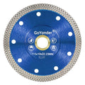 GoYonder 4.5 Inch Tile Blade, Super Thin Diamond Saw Blade for Cutting Porcelain Tiles, Granite Marble Ceramics (4.5") - size: 4.5"-Blue