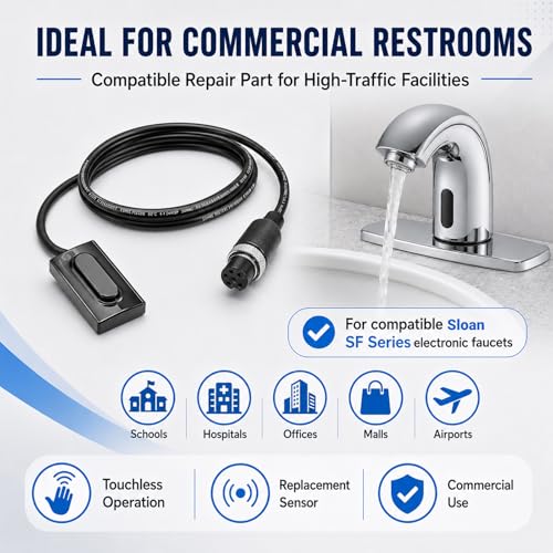 SFP-41-A SF Series Faucet Sensor Replacement Kit, 6-Pin Connector Infrared Sensor Repair Part Compatible with Sloan SF Series Electronic Faucets SF2100 SF2150 SF2200 SF2250 SF2300 SF2350 SF2400 SF2451