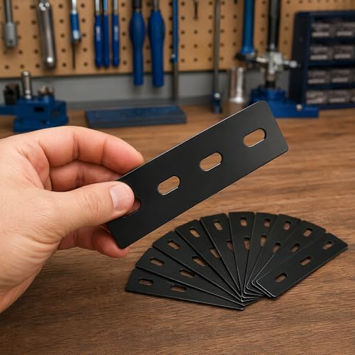 Roof Rack Mounting Brackets 6" x 1.5" - 10 Pack Heavy Duty Steel