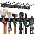 TIDYME Garage Wall Organizer, Shovel Holder Wall Mount, 48" Double Hooks - size: 48" (0 Shelves)