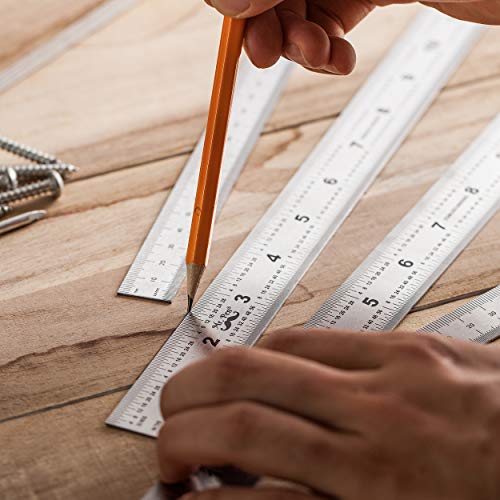 Mr. Pen- Machinist Ruler, 4 Pack, (6, 8, 12, 14 Inch) - style: 6, 8, 12, 14 inch