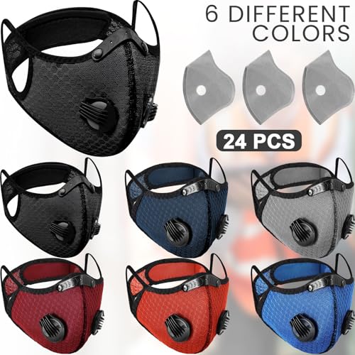 Threlaco 6 Pcs Dust Mask Reusable Respirator Mask - color: Mix Color