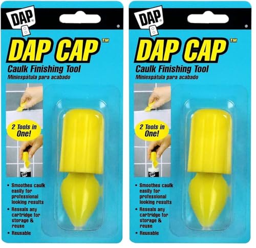Dap 18570 Cap Caulk Finishing Tool,Yellow (Pack of 2) - size: 1 Count (Pack of 2)