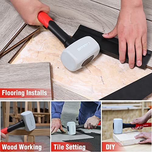 Goldblatt Rubber Mallet 16 oz. Low Recoil Rubber Hammer & Goldblatt Cordless Electric Spin Scrubber