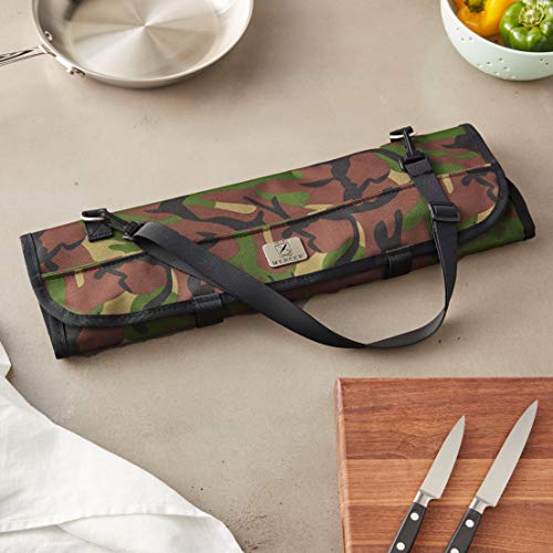 Mercer Culinary 7-Pocket Knife Roll Storage Bag, Camouflage - style: 7-pocket Knife Roll Storage Bag, Camouflage