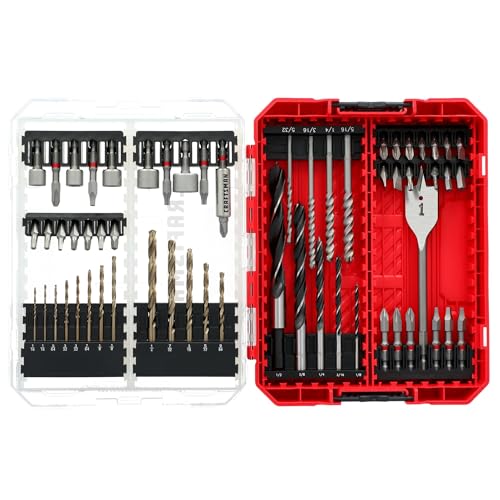 CRAFTSMAN Drill Bit Set 60 Pieces, Impact Driver and Screwdriver Bit Set , Includes Nut Drivers (CMAF1260) - style: 60 Pieces