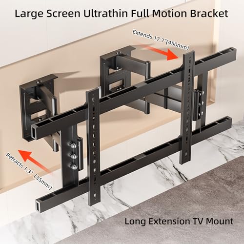 Corner TV Wall Mount for 55-150 inch TV, TV Bracket Hold 386 lbs - size: 55-150 inch