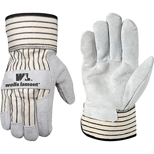 Wells Lamont Men's Split Cowhide Safety Cuff Leather Work Gloves, X-Large - size: X-Large (Pack of 1)