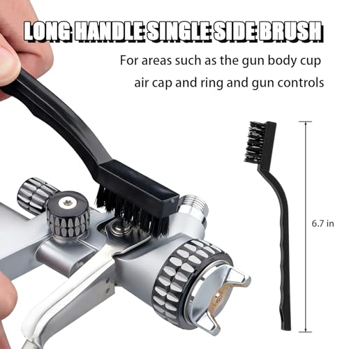 Spray Gun Cleaning Kit, Multi-Purpose Spray Gun Cleaner Brush, Air Paint Airbrush Maintenance Brush