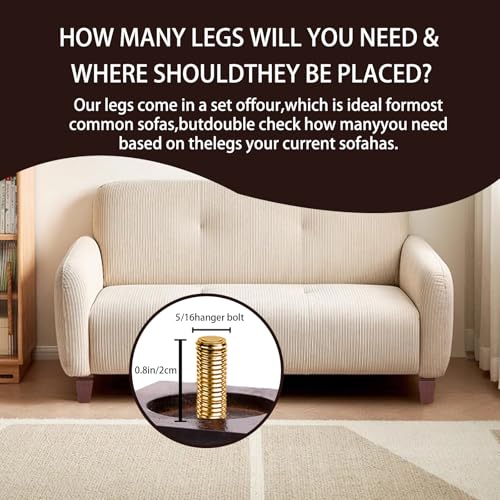 Wood Legs for Furniture 6 inch Heavy Duty Sofa Legs Square Brown Bed Legs Pack of 4, Sofa Replacement Parts, Dresser Leg, Cabinet Feet, Futon, Ottoman, Couch Legs, Couch Riser - color: Brown, size: 6"H*3.15"W