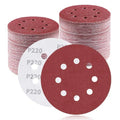 100Pcs 5 Inch Sanding Discs 220 Grit, Round Hook and Loop Sandpaper for Random Orbital Sander Pads(220 Grit) - style: 220G 100pcs