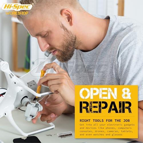 Hi-Spec Electronics Repair & Opening Tool Kit for Laptops Phones Devices - size: 39pcs