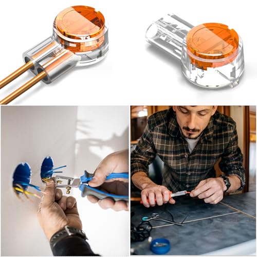 Wire Connectors Assortment Kit,SINCODA 220 PCS Waterproof Telephone Line Connector, Data Phone Wire Butt Splice Ports K1/K2/K3/K4/K5 Crimp Terminal Connectors Assortment Kit
