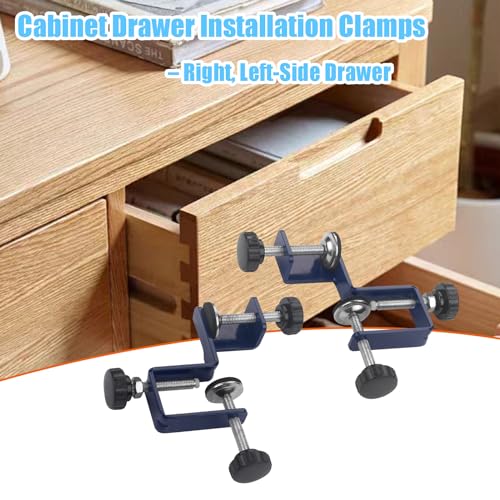 Drawer Front Installation Clamps 2PCS,Cabinet Drawer Installation Clamps,Cabinet Hardware Jig Drawer Jig For Easy and Fast Drawer Front Panel Installation