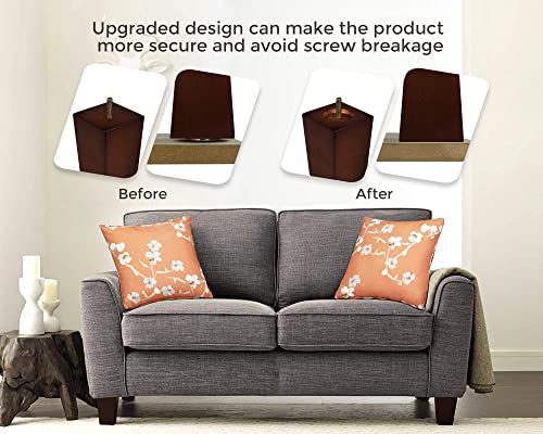 6 Inch Couch Legs for Furniture Set of 4, Square Wooden Furniture Legs - size: 6 Inch