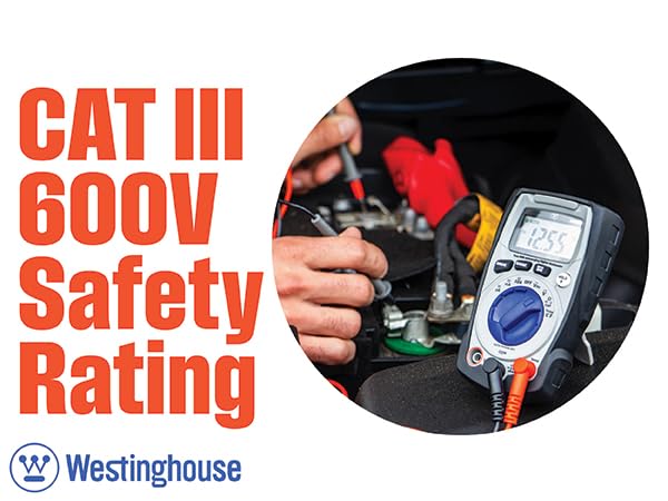 Westinghouse Electric Voltage Tester & 600V True RMS Multimeter – Professional & DIY Electrical Tool Bundle with 2-Year Warranty