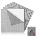 CroBlissful 6 Pcs Screen Patches 12" X 12" Black Fiberglass Mesh - size: 12" X 12"