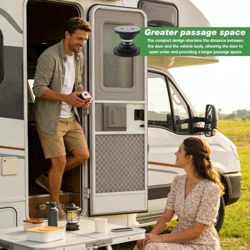 Strong RV Magnetic Door Holder, Easy to Install RV Door Magnet with Compact Space Saving Design, Sturdy Stopper for Trailer Silicone Cushion Door Catch Install for Camper(1 Pack)