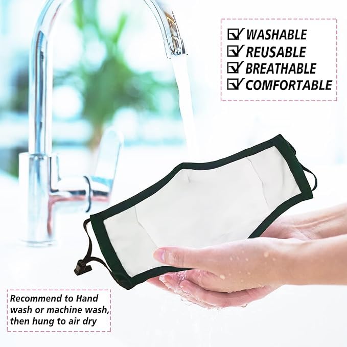 Washable Reusable Cloth Face Masks for Women Men 10 Pack - color: 10 Colors