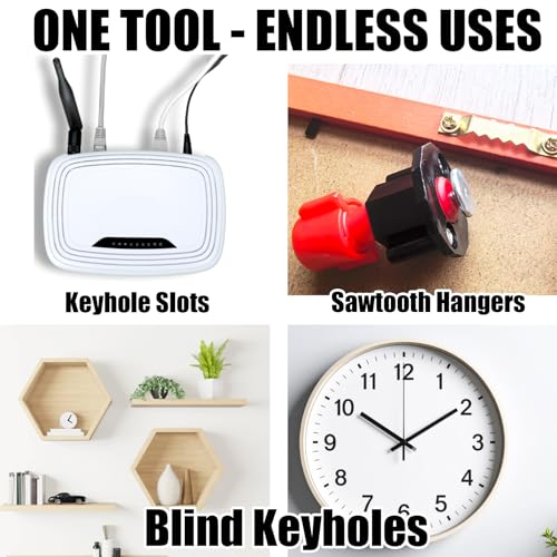 Picture Hanging Tool Kit with Ink Markers for Keyhole and Sawtooth Hangers