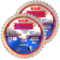 2-Pack 7-1/4" 40-Tooth 5/8" Arbor Circular Saw Blade, Framing/Universal Wood Cutting Saw Blade, Special Anti-Thermal Adhesion Coating on Cutting Edge-TA, 7-1/4" 40T 5/8" - size: 2PCS 7-1/4" 40T 5/8"