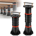 LOSCHEN 2 PCS Adjustable Bed Support Legs with Metal Fixing Accessories, 8.4-13.5 Inch，Heavy Duty Bed Frame Support Feet,Bed Support Reinforcement Parts, Replacement Legs - size: 8.4-13.5 inch (2pcs)