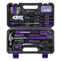 CARTMAN Complete Household Tool Set, Purple Hand Kit With Storage Case - color: Purple&Black