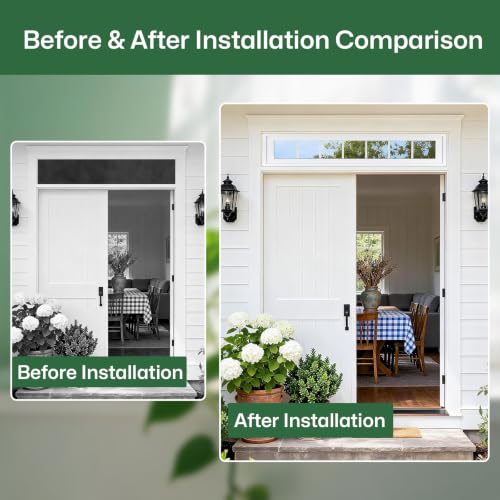 NeatiEase Vinyl Transom Window, 12" x 48" Fixed Glass Household Windows with Grids and Dual-pane Tempered Glass for House, Shed, Doors, Garage, Chicken Coop, Basement (White) - size: 12"x48"