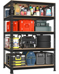 PrimeZone 5-Tier Garage Storage Shelves, Adjustable Metal Shelving, Black - size: 32"W x 16"D x 63"H
