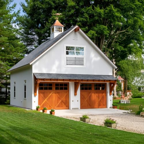 2 Pack Shed Windows, Chicken Coop Windows, 24" x 36" White - color: White, size: 24" x 36"