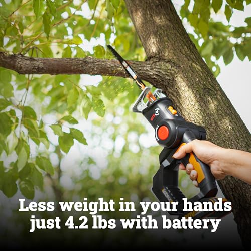 WORX Cordless Reciprocating Saw & Jigsaw, 20V 3/4-Inch 2-in-1, WX550L - style: 20V Battery + Charger Included
