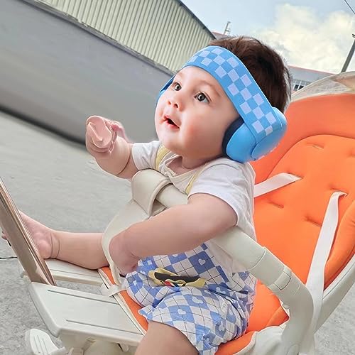 PandaEar Baby Ear Protection, Noise Cancelling Headphones EarMuffs for Babies & Toddlers 0-3 Years - color: Blue