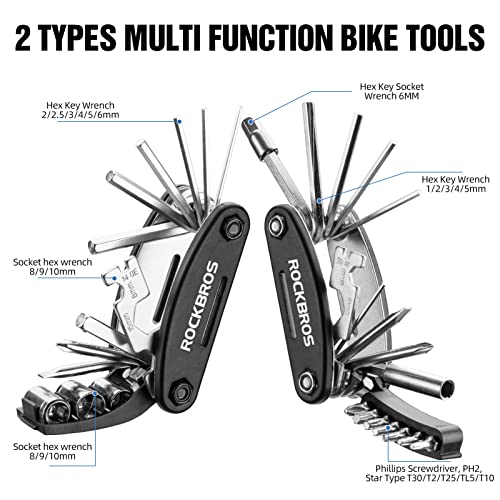 ROCKBROS 16 In 1 Multi-Function Bike Tool Kit - Allen Wrench - style: 16 in 1 Tools