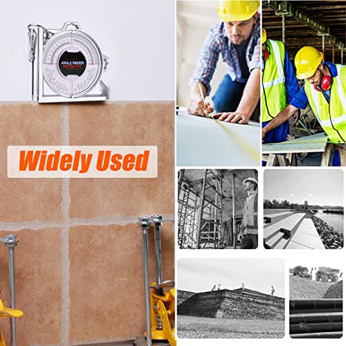 Angle Finder Inclinometer Protractor Magnetic Angle Finder Angle Measuring Tool Tilt Level Meter Slope Locator Angle Measurement Engineering Clinometer Angle Meter Gauge for Household Industrial Use